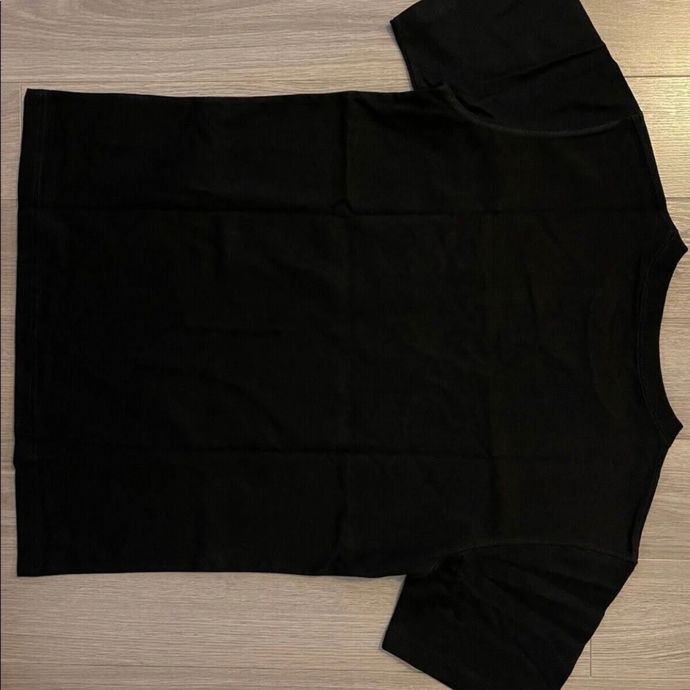 Dior Flowers Embroidered Tee Shirt Black